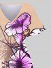 Tenue de Plage pour Couples en Feuilles et Fleurs Assorti Grande-Taille - Multi-A 