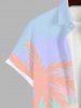 Tenue de Plage Grande Taille Imprimée Cocotier pour Couples - Multi-A 