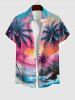Short de Plage Grande Taille Imprimé Nuage et Vagues Colorés - Multi-A 
