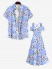 Plus Size Floral Geometric Plaid Print Hawaii Crisscross A Line Maxi Dress -  