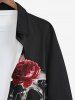 Halloween Costume Skulls Rose Flower Print Plus Size Matching Outfit For Couples -  