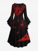 Costume D'Halloween pour Couples en Toile D'araignée Grande Taille - Noir 