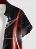Tenue de Plage Grande Taille Costume D'ombre en Feu Floral Léger Assortie pour la Plage - Noir 