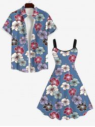 Tenue de Plage Grande Taille et Costume Imprimé Floral Coloré - Multi-A 