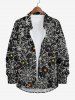 Halloween Costume Spider Web Moon Star Print Plus Size Matching Outfit For Couples -  