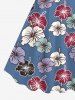 Tenue de Plage Grande Taille et Costume Imprimé Floral Coloré - Multi-A 