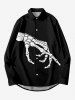 Halloween Costume Cat Letters Two Tone Skeleton Print Plus Size Matching Set For Couples -  