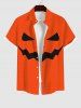 Halloween Costume Pumpkin Colorblock Print Plus Size Matching Outfit For Couples -  