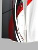 Chemise Bicolore Courbe en Blocs de Couleurs avec Poche de Grande Taille pour Homme - Multi-A 4XL