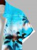 Tenue de Plage Grande Taille Imprimé Cocotiers et Mer Assortis pour Couples - Multi-A 