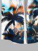 Tenue de Plage Grande Taille Imprimé Cocotiers et Mer Assortis pour Couples - Multi-A 