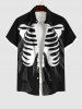Halloween Costume Skeleton Rags 3D Print Plus Size Matching Set For Couples -  