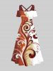Costume D'affaire en Blocs de Couleurs et Imprimé Floral - Multi-A 