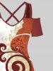 Costume D'affaire en Blocs de Couleurs et Imprimé Floral - Multi-A 