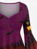 Ensemble Costume D'Halloween pour Couples en Forme de Chauve-Souris et Citrouille Grande Taille - Multi-A 
