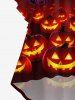 Ensemble Costume D'Halloween pour Couples en Forme de Chauve-Souris et Citrouille Grande Taille - Multi-A 