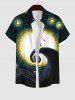 Décoration D'Halloween Robe Poupée Lune Squelette Peinture à L'huile pour Couples - Noir 