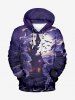 Halloween Costume Moon Bat Castle Tree Print Plus Size Matching Outfit For Couples -  