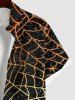 Costume D'Halloween en Couleur Ombrée Toile D'araignée Grande Taille pour Couples - Noir 