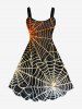 Costume D'Halloween en Couleur Ombrée Toile D'araignée Grande Taille pour Couples - Noir 