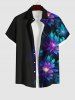 Flowers Ombre Glitter 3D Print Plus Size Matching Hawaii Beach Outfit For Couples -  