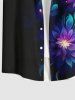 Flowers Ombre Glitter 3D Print Plus Size Matching Hawaii Beach Outfit For Couples -  