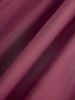 Robe Mi-Longue Linge A Ceinturée Tressée à Manches de Cloche Grande Taille - Rouge foncé 4X | US 26-28