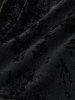Gothic Plus Size Glitter Floral Flocking Ruched PU Panel Belted Split Layered High Low Asymmetric A Line Tank Dress -  