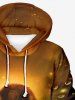 Halloween Costume Pumpkin Latern Cat Galaxy Glitter 3D Print Plus Size Matching Outfit For Couples -  