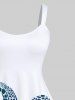 Turtle Sea Waves Flowers Print Plus Size Matching Hawaii Beach Outfit For Couples -  