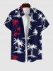 Coconut Tree Print Plus Size Matching Hawaii Beach Outfit For Couples -  