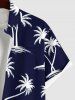 Coconut Tree Print Plus Size Matching Hawaii Beach Outfit For Couples -  