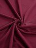 Plus Size Cold Shoulder Puff Sleeves Contrast Colorblock Lace Up Belted Ruched A Line Dress -  