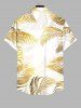 Costume D'habit de Grande Taille Imprimé Feuilles Tropicales D'ombre pour la Plage - Multi-A 