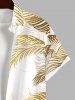 Costume D'habit de Grande Taille Imprimé Feuilles Tropicales D'ombre pour la Plage - Multi-A 