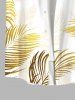 Costume D'habit de Grande Taille Imprimé Feuilles Tropicales D'ombre pour la Plage - Multi-A 