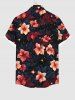 Glitter Stars Ombre Floral Galaxy Print Plus Size Matching Hawaii Beach Outfit For Couples -  