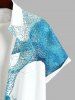 Costume de Plage Transparent Imprimé de Grande Taille pour Couples - Multi-A 