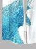 Costume de Plage Transparent Imprimé de Grande Taille pour Couples - Multi-A 