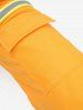 Imperméable à Capuche Réfléchissant avec Poche à Cordon pour Animal Domestique - Jaune S