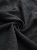 Plus Size Skulls Stars Mesh Flocking Sleeves Lace Up Grommet Buckle Straps Crinkle Top -  