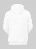 Plus Size Skull Wizard Rose Flower Tree Print Halloween Pocket Drawstring Pullover Long Sleeves Hoodie For Men -  