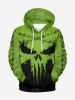 Halloween Costume Pumpkin Face Paint Drop Ripped Stitching 3D Print Plus Size Matching Outfit For Couples -  