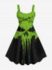 Halloween Costume Pumpkin Face Paint Drop Ripped Stitching 3D Print Plus Size Matching Outfit For Couples -  