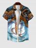 Octopus Tie Dye Print Plus Size Matching Beach Outfit For Couples -  