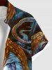 Octopus Tie Dye Print Plus Size Matching Beach Outfit For Couples -  