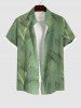 Costume de Plage Grande Taille Imprimé à Feuilles Tropicales - Vert 