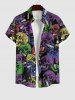 Halloween Costume Colorful Plaid Skulls Print Plus Size Matching Set For Couples -  