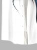 Plus Size Colorblock Glitter Light Beam 3D Print Buttons Pocket Hawaii Shirt For Men -  