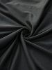 Plus Size Cold Shoulder Flare Sleeves PU Strap Buckle Grommet Layered Chiffon Ruched A Line Dress -  